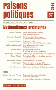 « Un berceau bleu, blanc, rouge : le nationalisme ordinaire et l’enfance », Raisons politiques